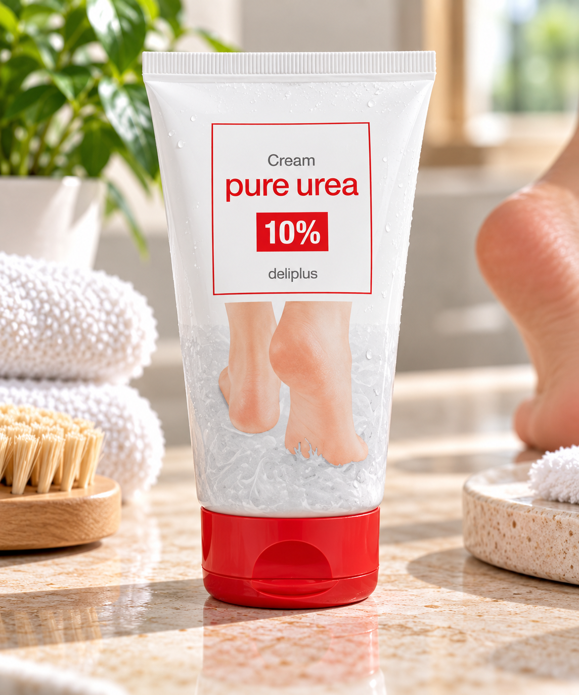 Crema para pies 10% urea pura Deliplus | Bote 125 ml