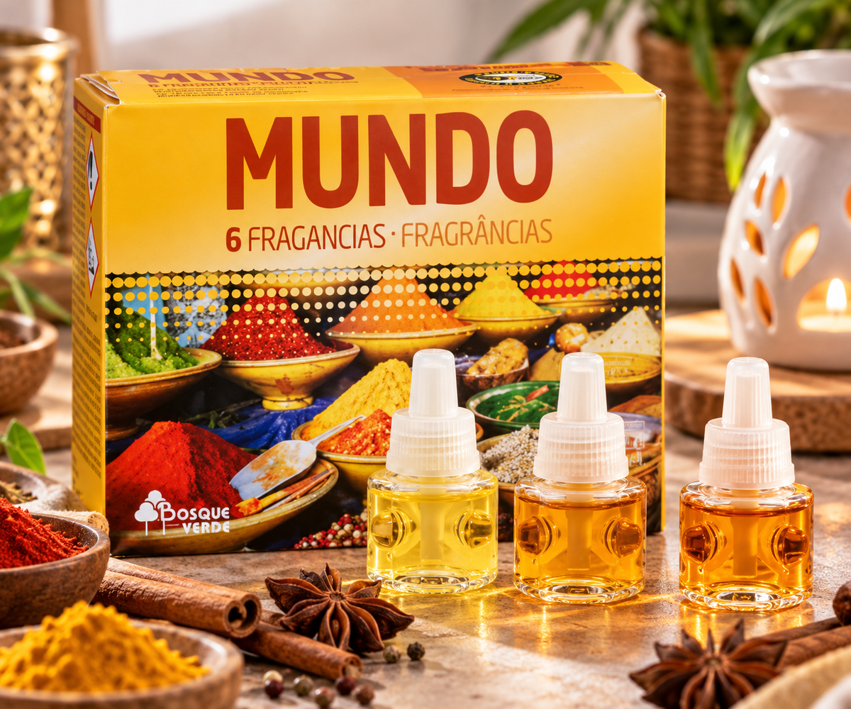 Пълнител за електрически ароматизатор Mundo 6 аромата Bosque Verde