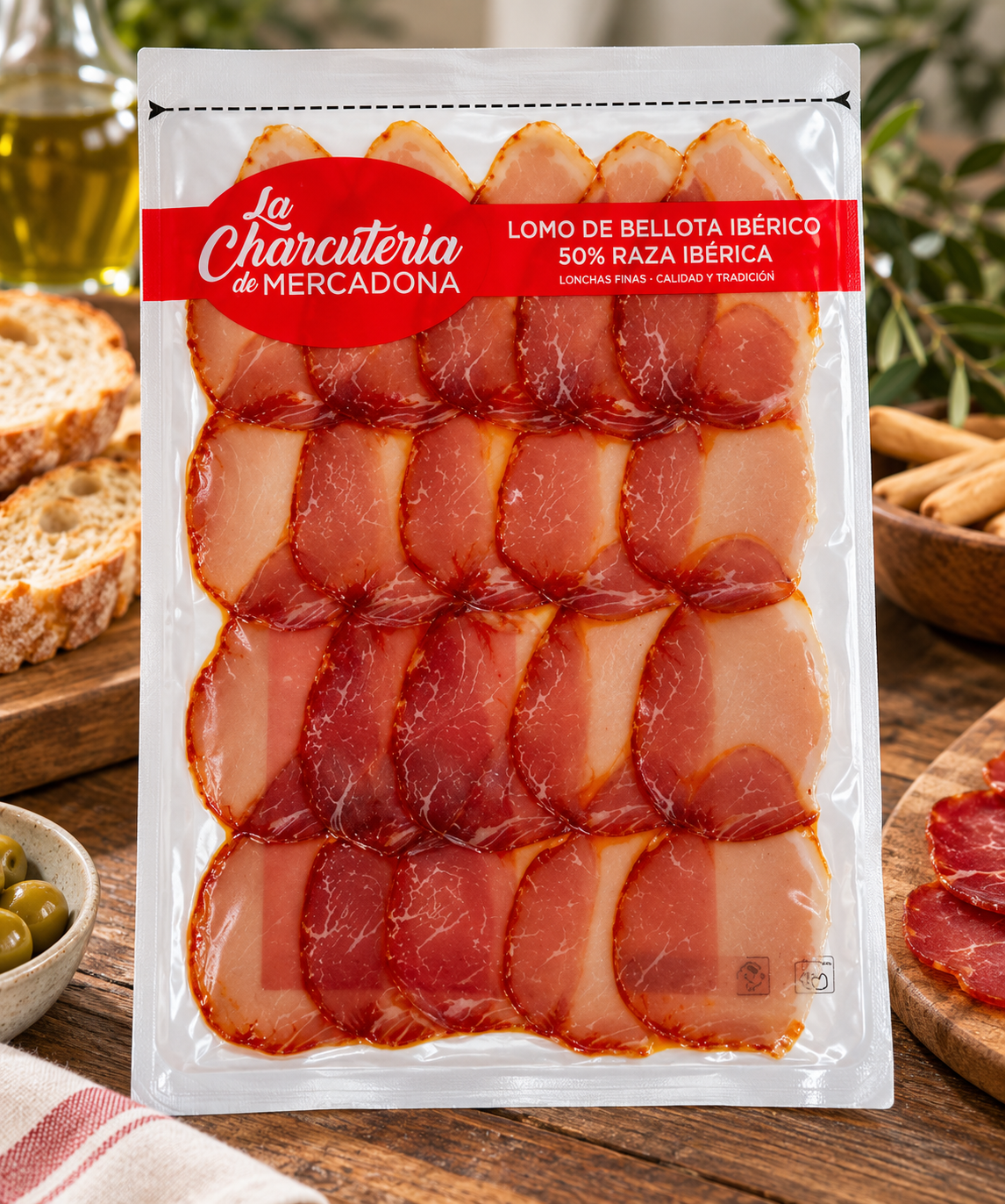 Iberischer Bellota-Lomo 50% Iberico-Rasse, maschinengeschnitten
