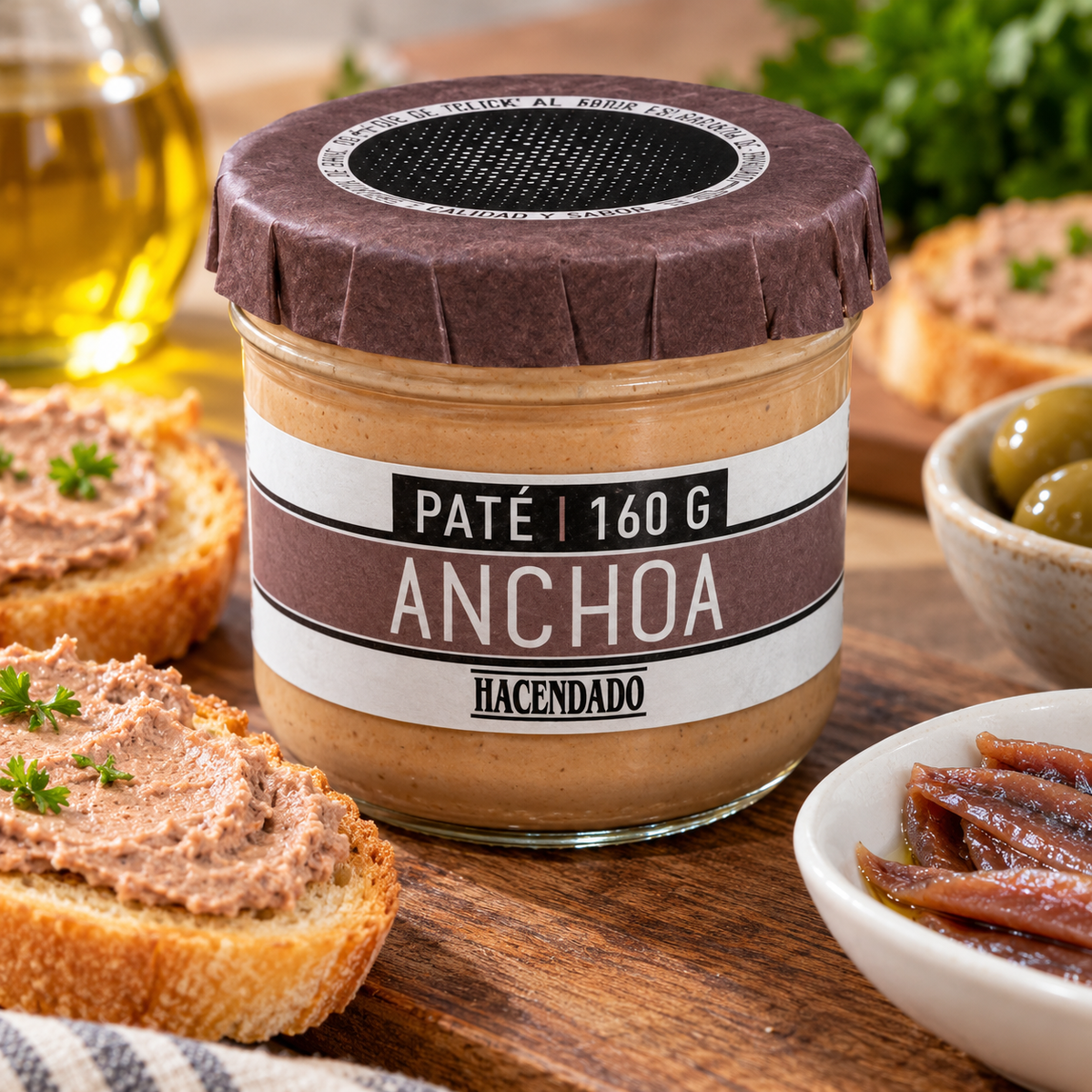 Paté di acciughe Hacendado | Vasetto 160 grammi