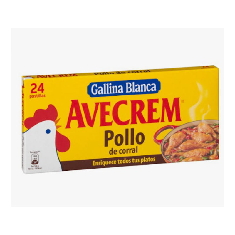 Caldo de pollo Avecrem en pastillas Gallina Blanca Caja 24 Unidades