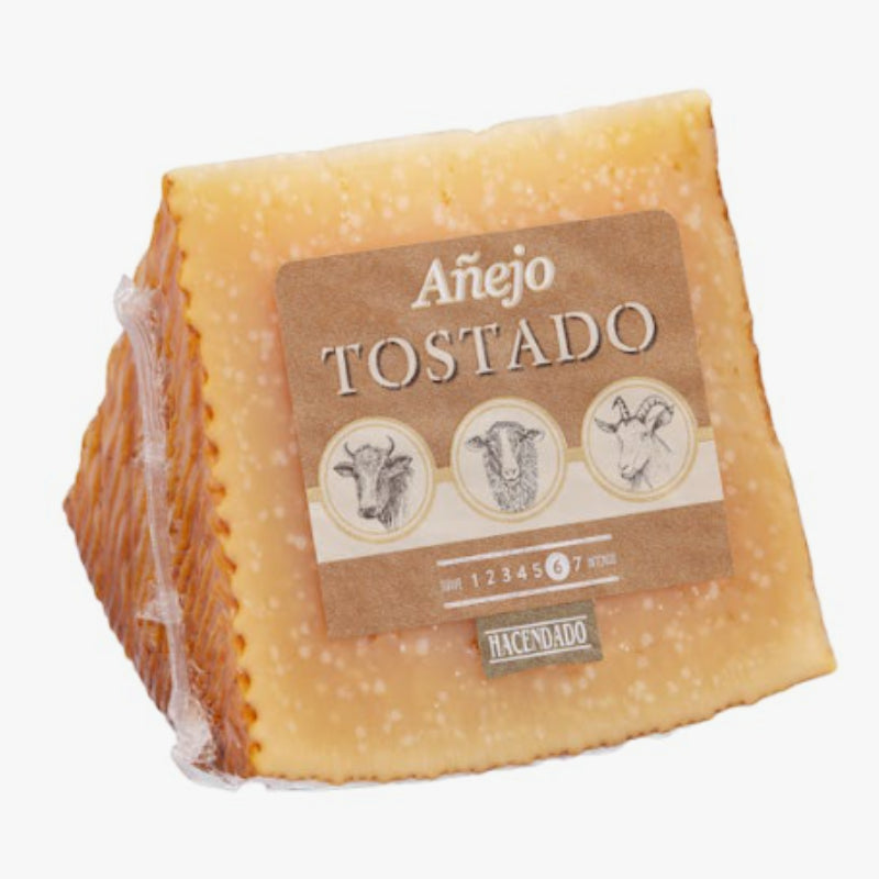 Queso añejo tostado mezcla Hacendado | Pieza 370 Gramos aprox.