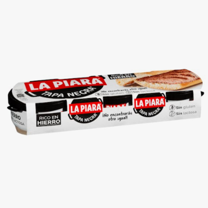 Schweinepastete La Piara schwarzer Deckel | 3 Dosen à 93 Gramm