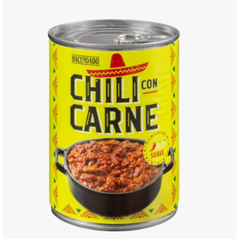 Chili con carne Hacendado | Bote 420 Gramos