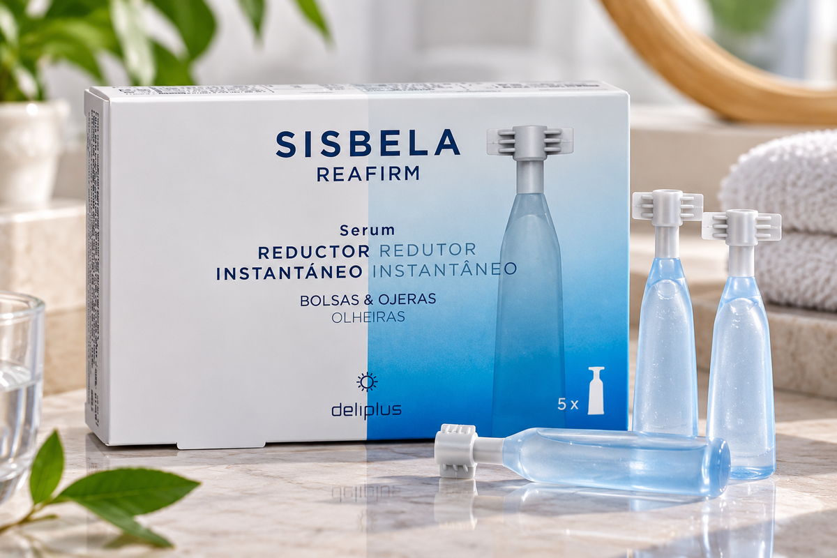 Siero riducente istantaneo per borse e occhiaie Deliplus Sisbela Reafirm | Confezione da 5 fiale
