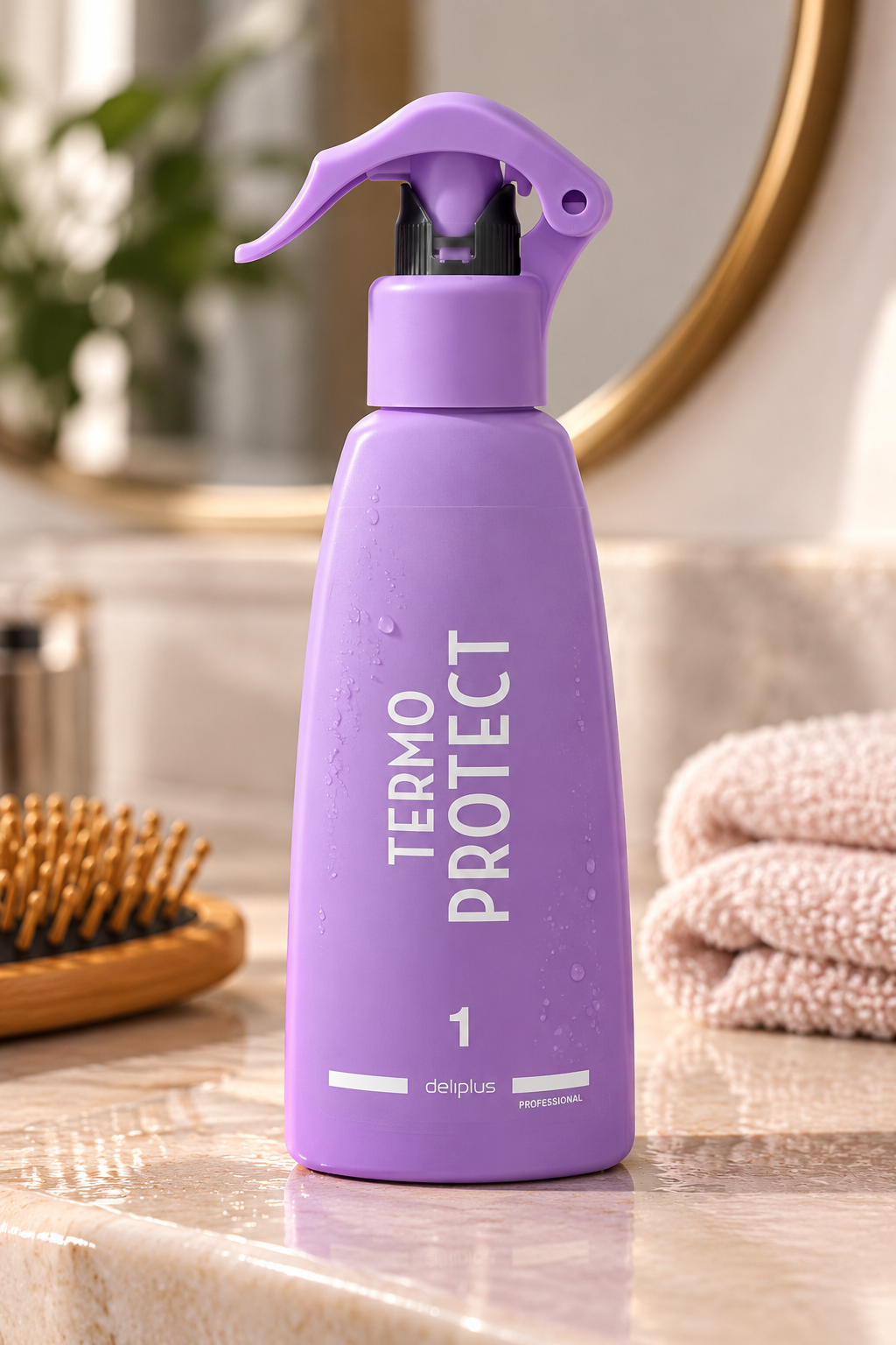 Haar-hittebeschermer Termo Protect Deliplus fixatie 1 met ProFix-pistool | Spray 200 ml