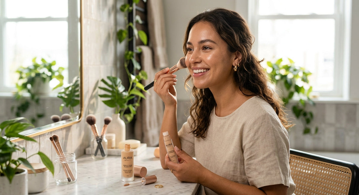 Base del maquillaje y corrector