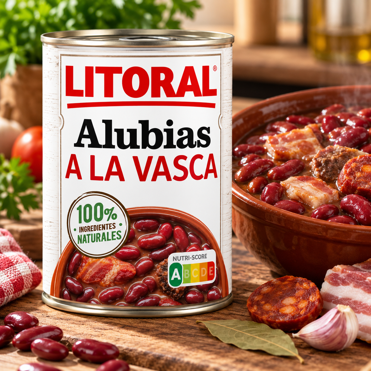 Fasola po baskijsku Litoral bez glutenu 430 g | 100% naturalnych składników