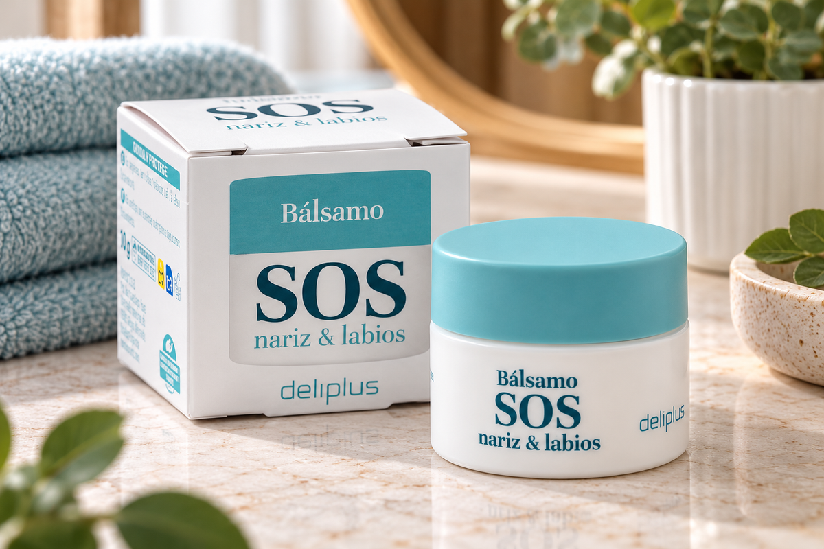 Balsam regenerujący SOS do nosa i ust Deliplus | Słoiczek 14 g