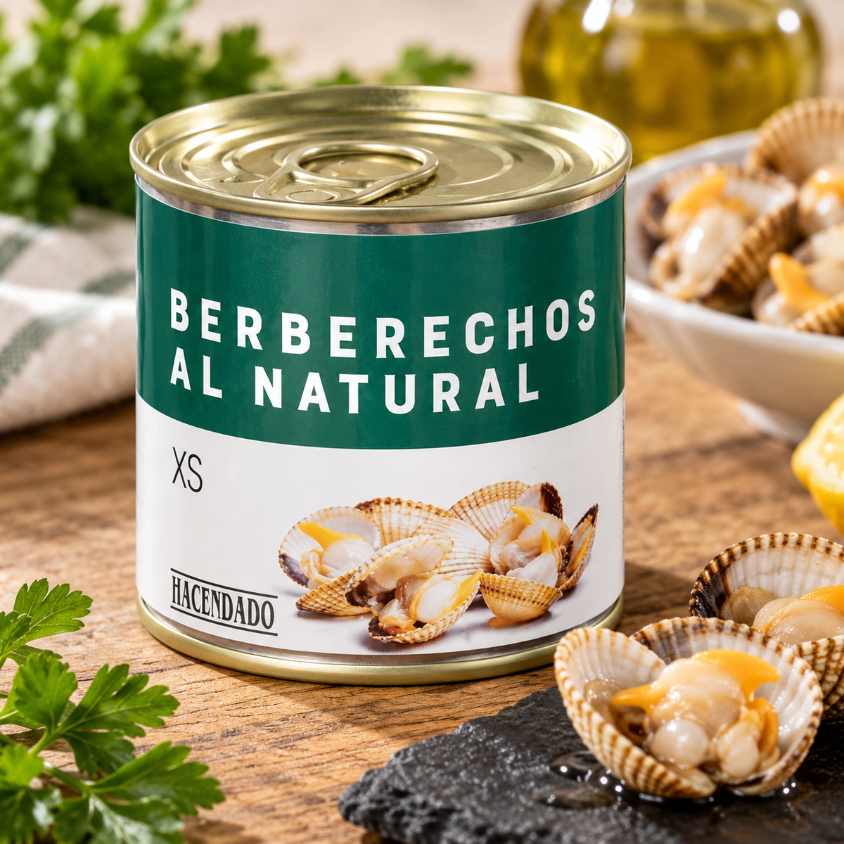 Herzmuscheln natur XS Hacendado | Dose 185 Gramm