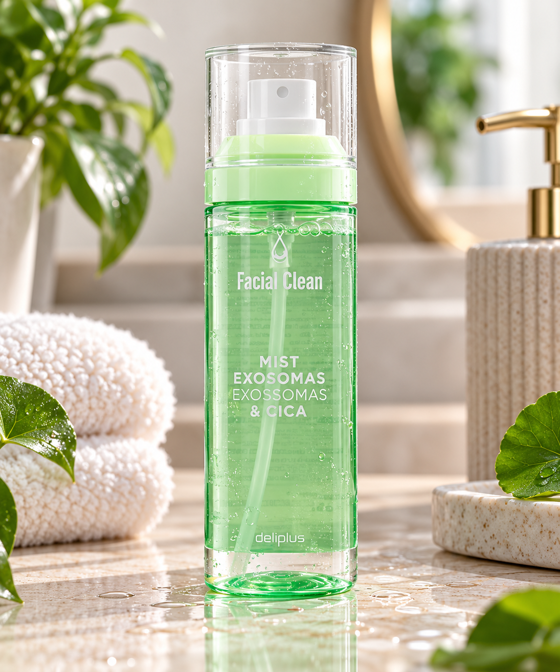 Deliplus Gezichtsmist Clean met exosomen & cica voor alle huidtypes | Fles 100 ml
