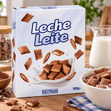 Płatki zbożowe nadziewane mlekiem Hacendado, pudełko 500 g