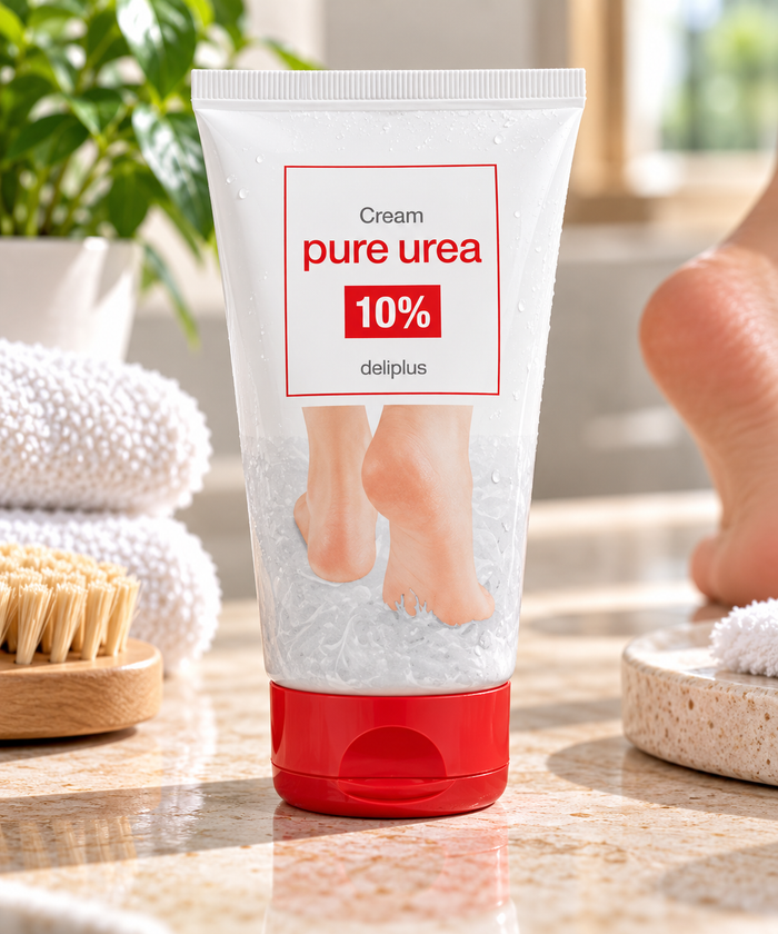 Fußcreme mit 10 % reiner Urea Deliplus | 125-ml-Dose