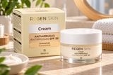 Crema facial día antiarrugas Regen Skin Deliplus con exosomas SPF 30 piel normal, seca y muy seca | Tarro 50 ml