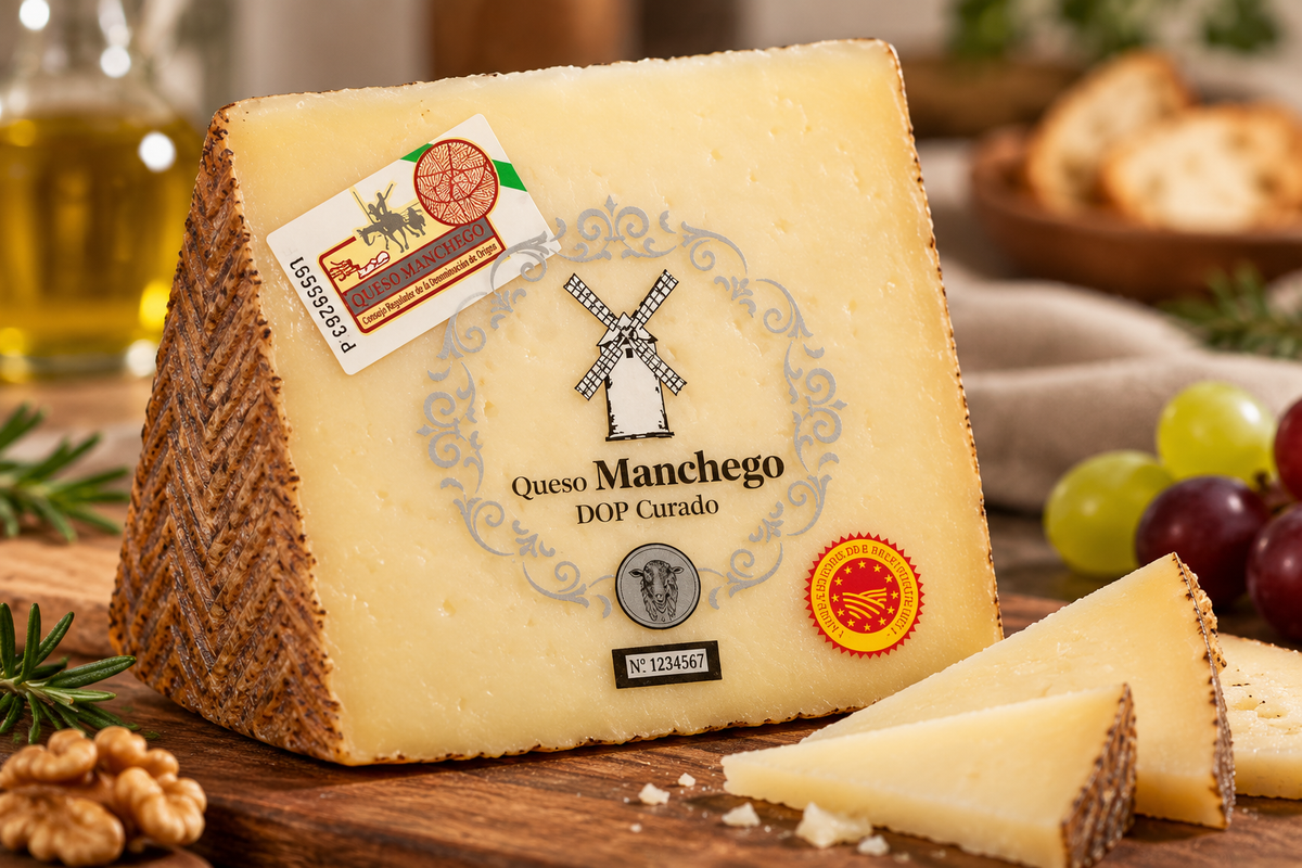 Ser dojrzewający DOP manchego z owczego mleka Hacendado