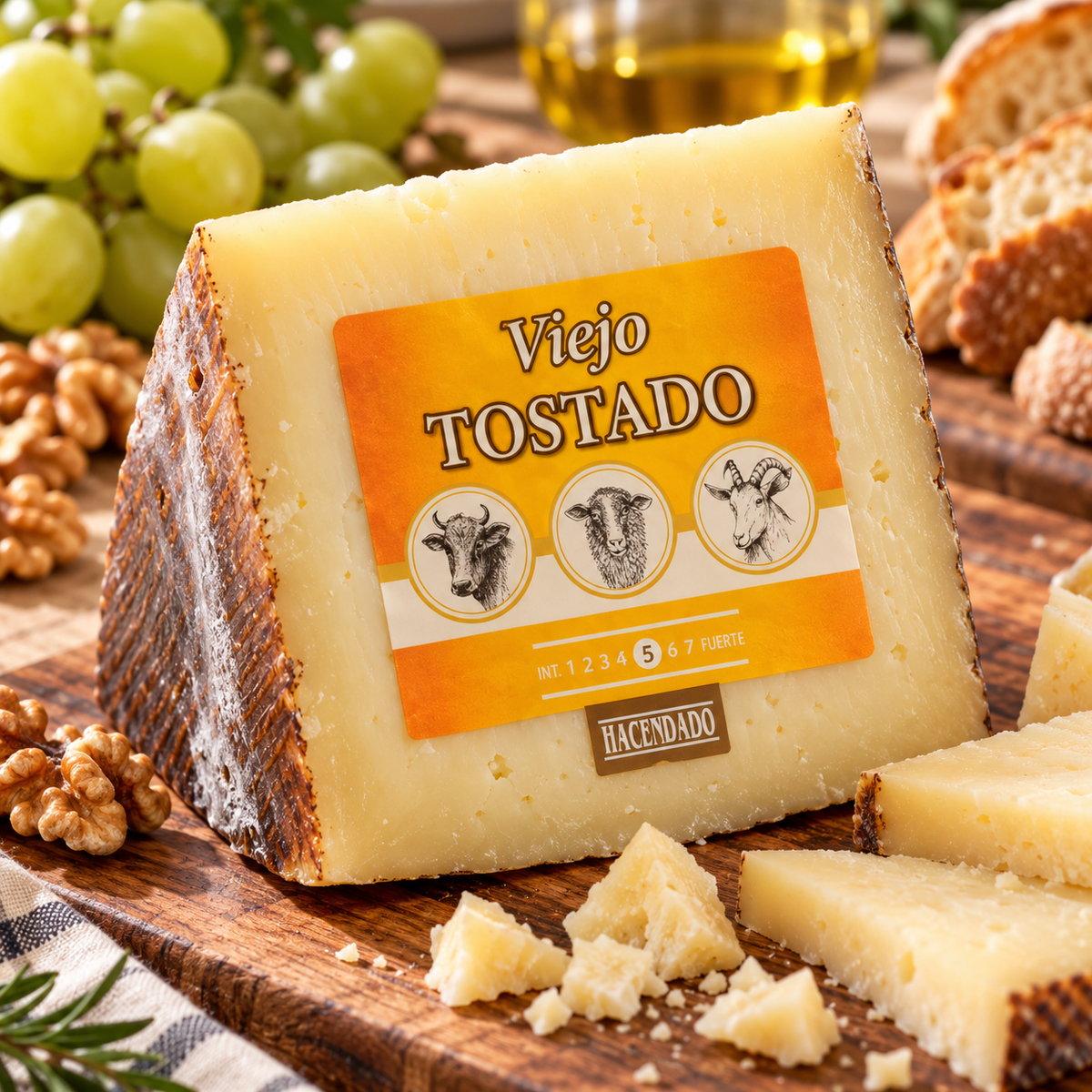 Hacendado gemengde oude kaas, stuk van ca. 395 gram