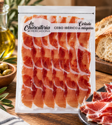 Jambon de cebo ibérique tranché à la machine, emballé sous vide | Paquet 190 g env.



