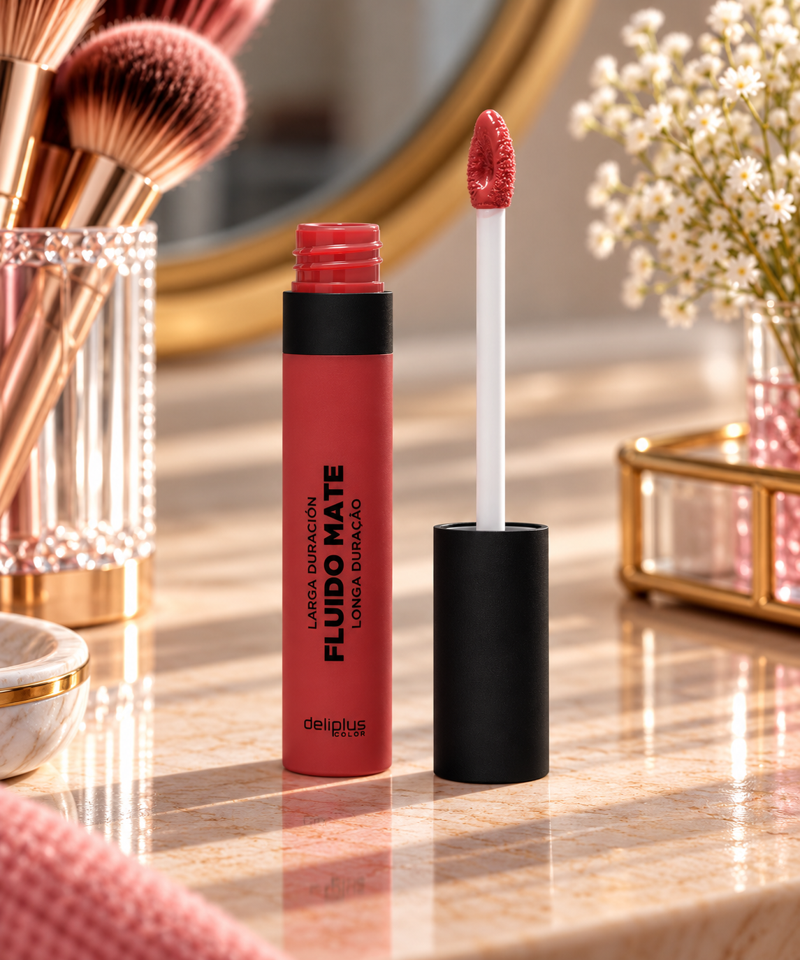 Rossetto liquido opaco a lunga durata Deliplus | 5,5 ml