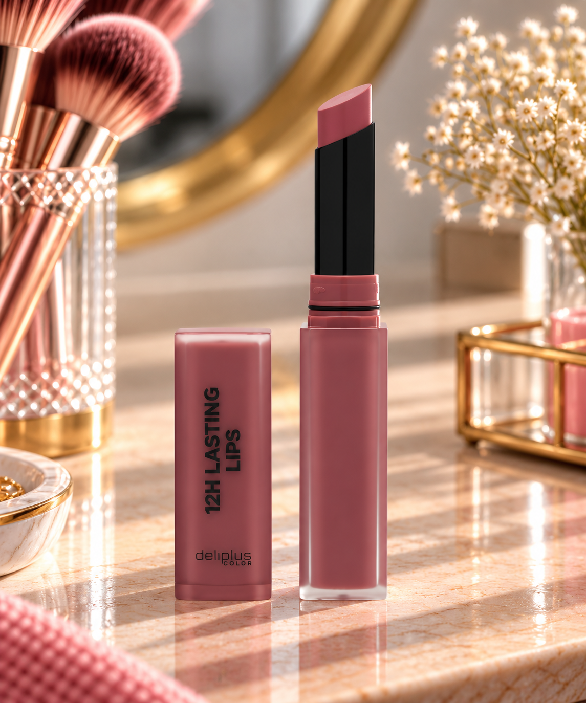 Rossetto opaco 12h Lasting Lips Deliplus | Stick
