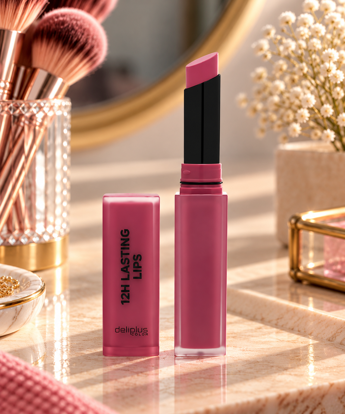Rossetto opaco 12h Lasting Lips Deliplus | Stick