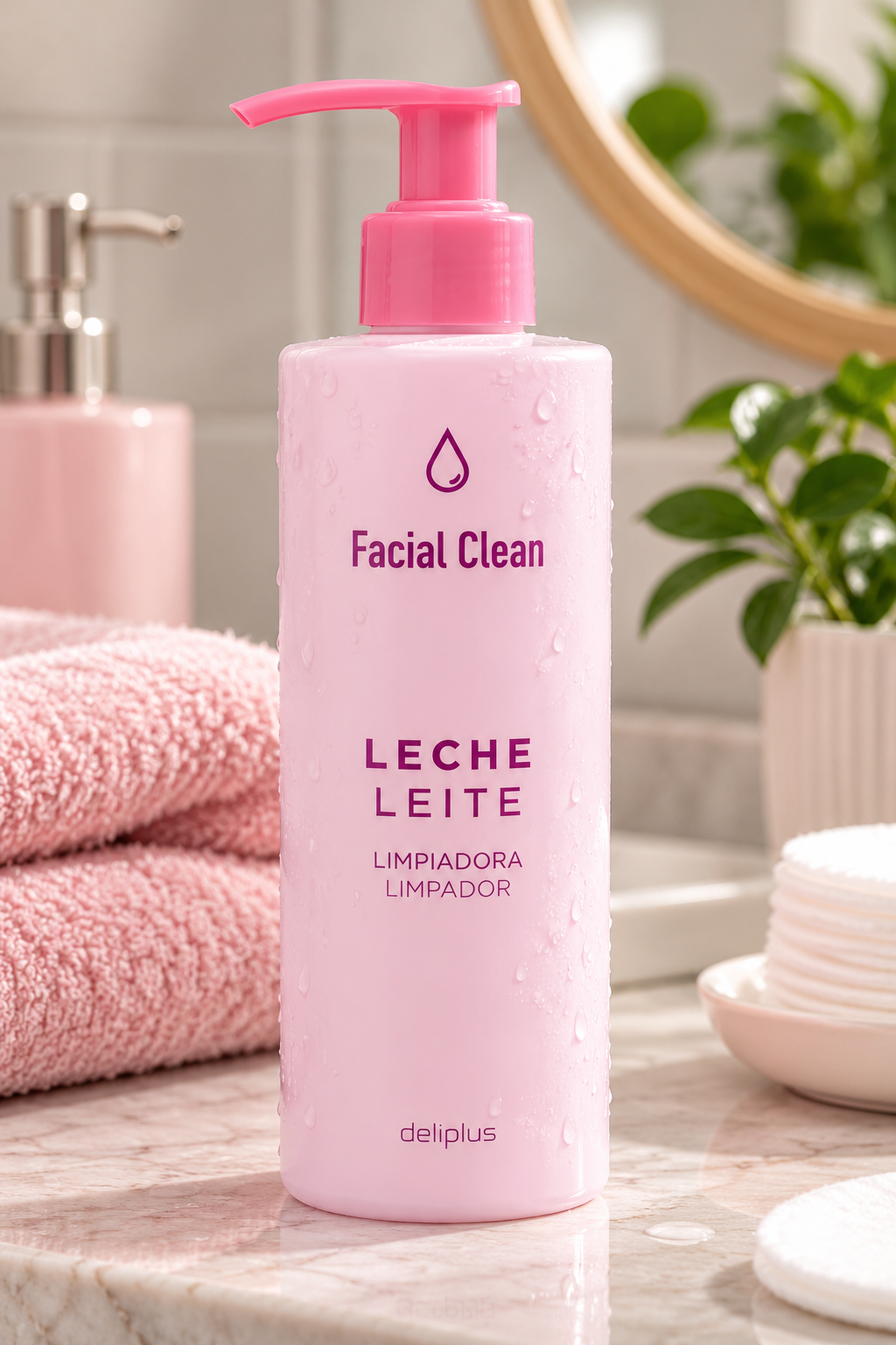 Почистващо мляко за лице Facial Clean за всеки тип кожа Deliplus | Опаковка 250 мл