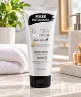 Deliplus Ultra Platinum-masker voor grijs, blond en geblondeerd haar met actieve bamboe-skool, vermindert gelige tinten | Pot 200 ml