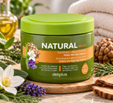 Deliplus natuurlijk haarmasker voor alle haartypes met abyssinische olie en essentiële oliën van salie en ceder 97% natuurlijke oorsprong | Pot 400 ml