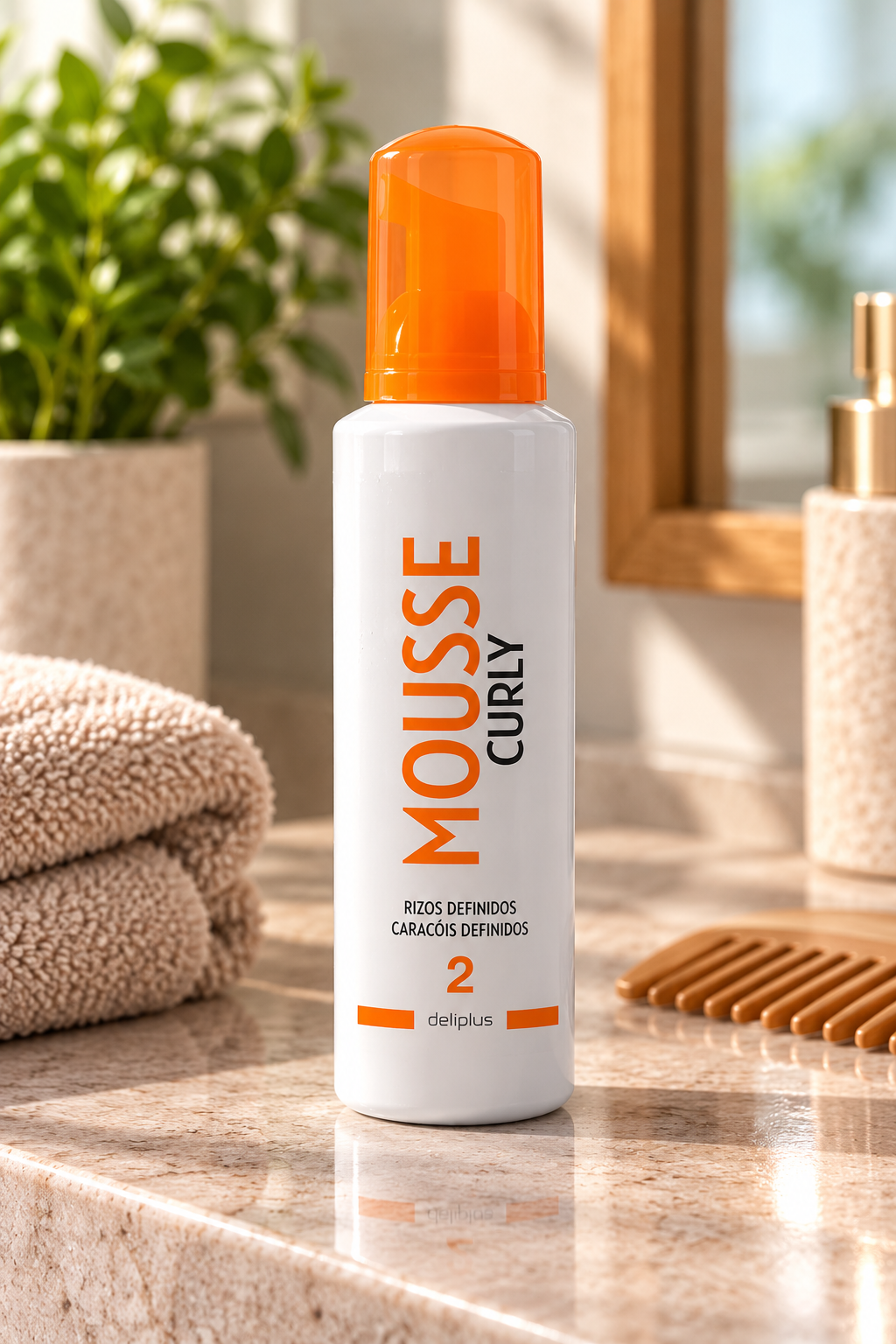 Mousse fijador cabello Deliplus fijación 2 ProFix | Bote 200 ml