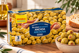 Aceitunas verdes rellenas de anchoa Hacendado | 3 botes x 350 Gramos