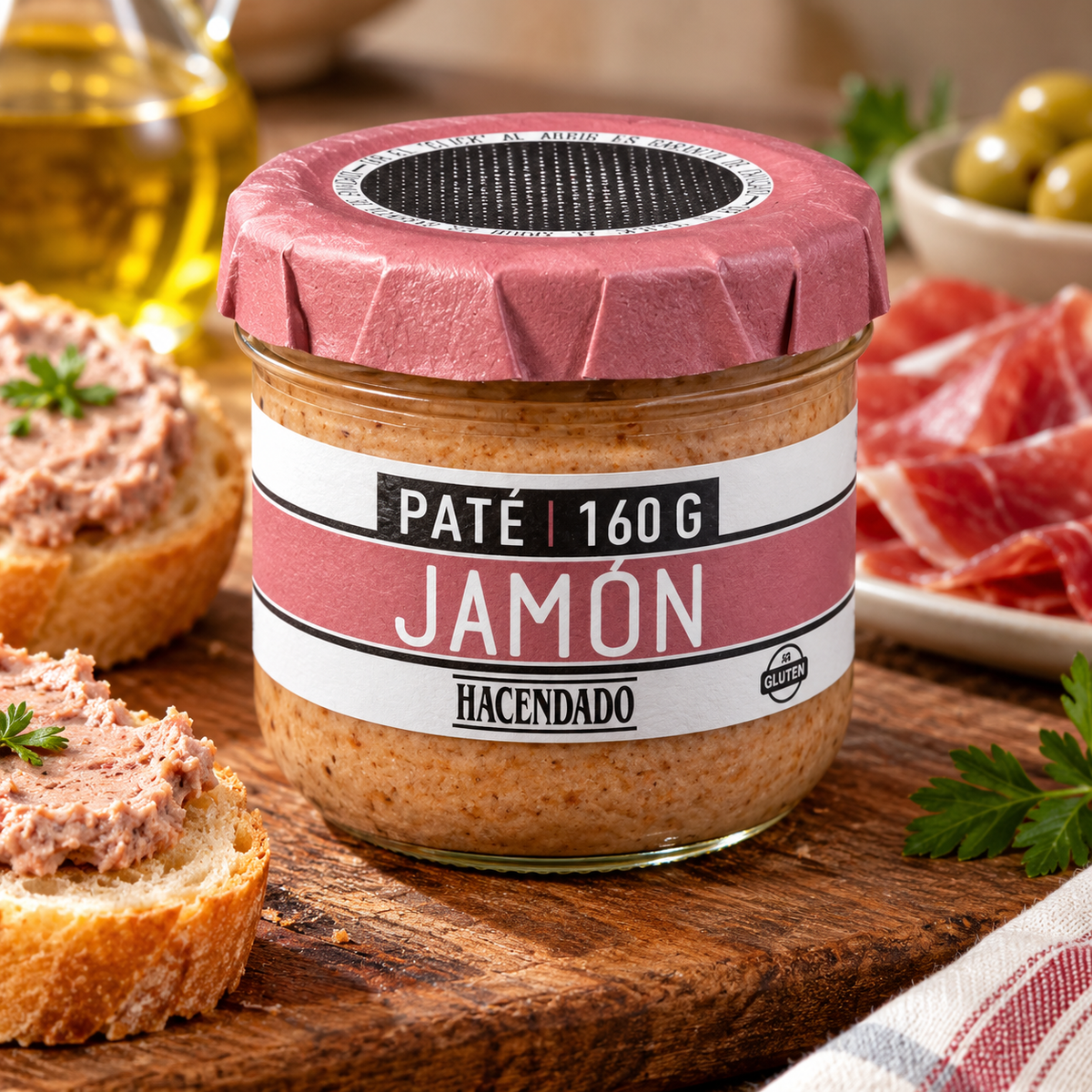 Paté di prosciutto Hacendado | Barattolo 160 grammi