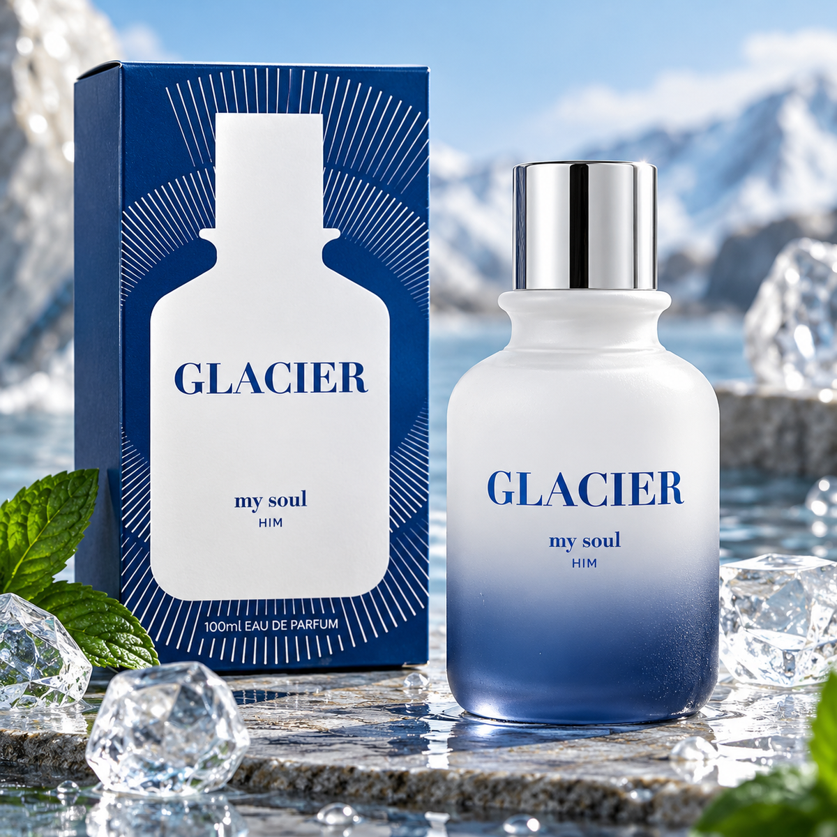 Парфюмна вода за мъже My Soul Glacier | Флакон 100 милилитра