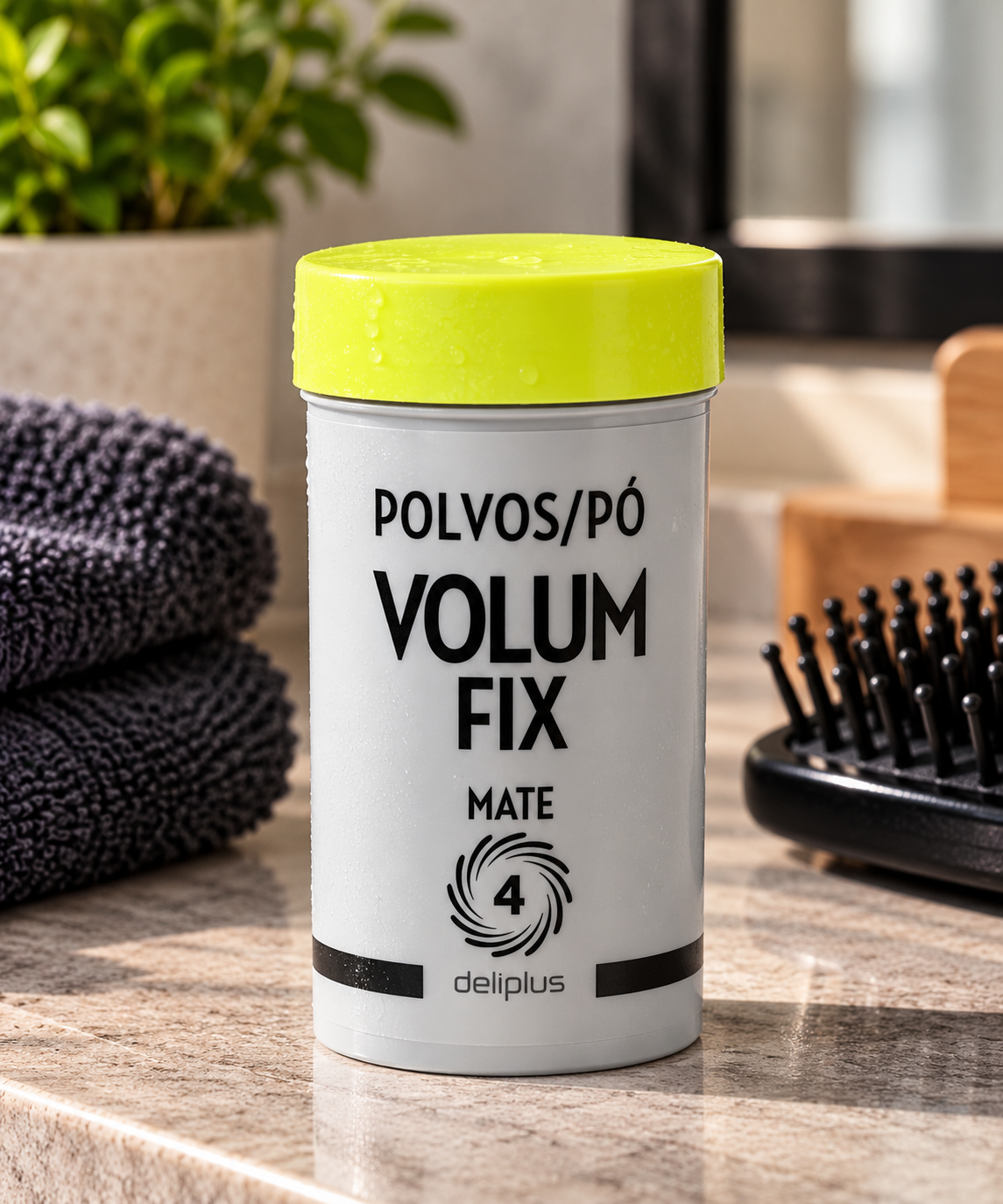 Puder zwiększający objętość włosów Volum Fix Deliplus matowy, utrwalenie 4 | Słoiczek 10 g