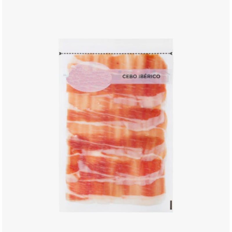 Jamón de cebo ibérico cortado a tapas envasado al vacío