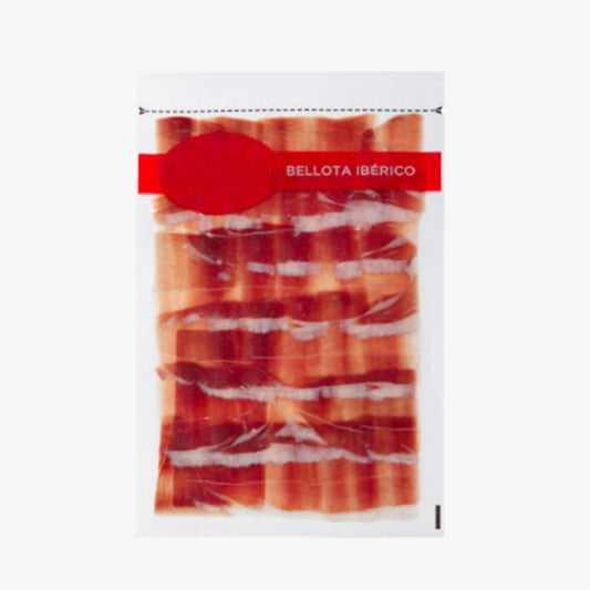 Jamón de bellota ibérico cortado a tapas envasado al vacío
