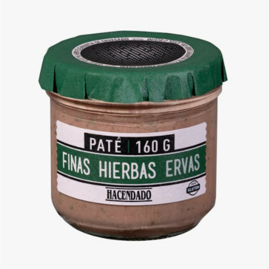 Paté de cerdo con finas hierbas Hacendado Tarro 160 Gramos