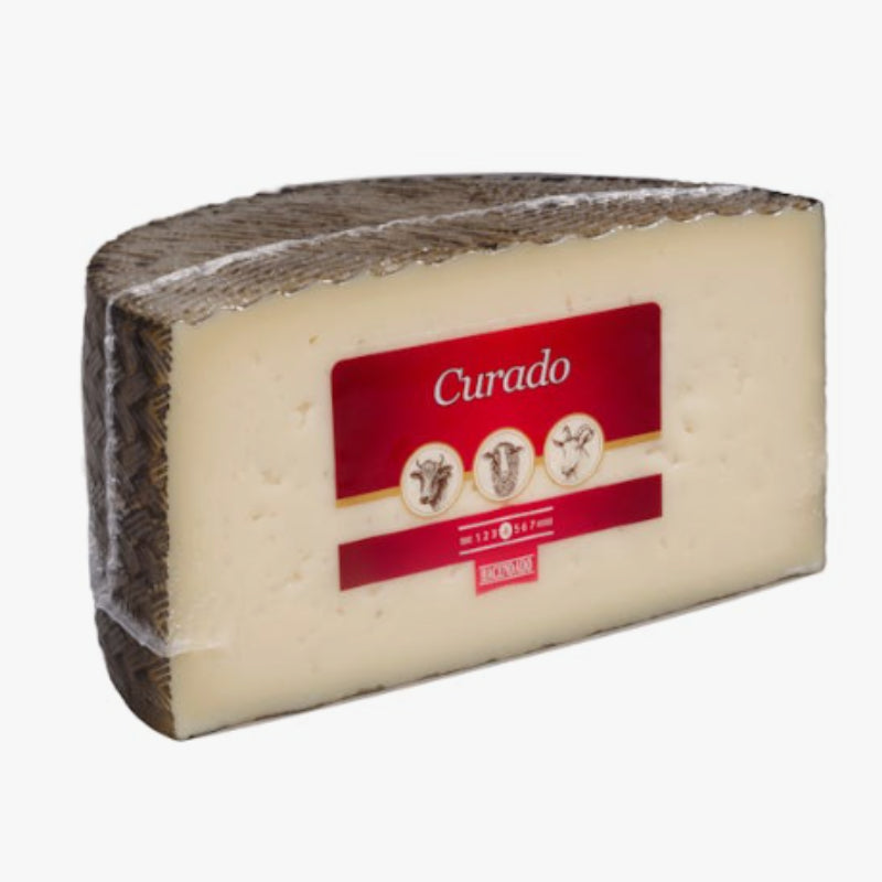 Queso curado mezcla Hacendado Pieza 1,63 Kilos aprox.