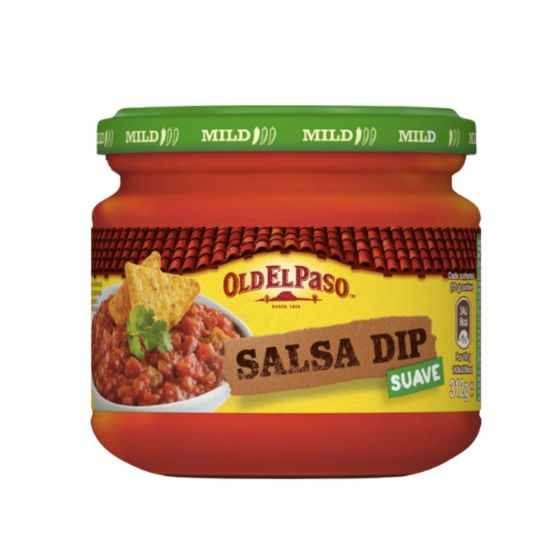 Milde mexikanische Salsa Old El Paso Glas 312 g.
