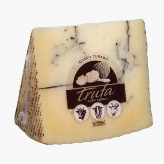 Queso curado mezcla con trufa Hacendado | Pieza 270 Gramos aprox.