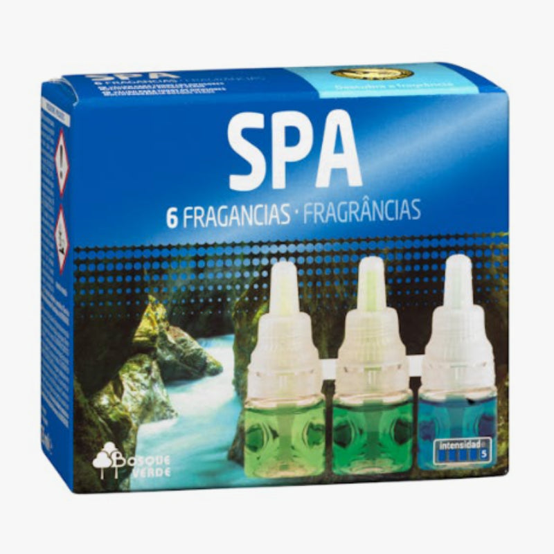 Recambio ambientador eléctrico Spa 6 fragancias Bosque Verde