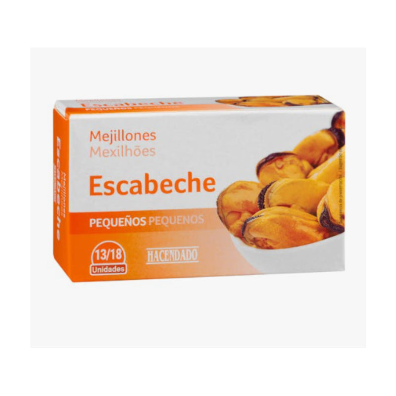 Hacendado marinierte Miesmuscheln, klein, 13-18 Stück