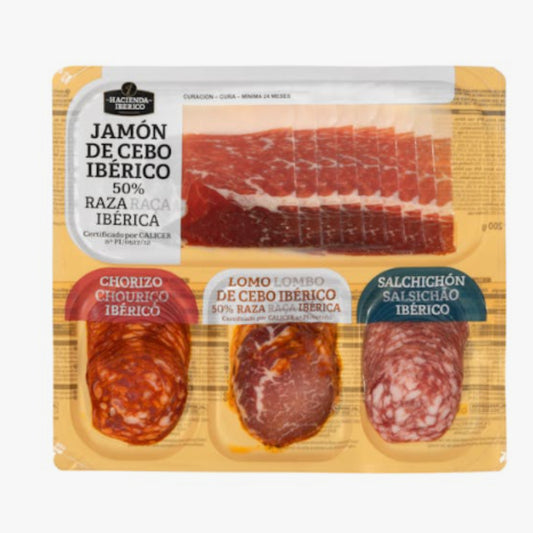 Surtido de ibéricos La Hacienda del ibérico lonchas