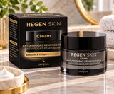 Crema facial noche antiarrugas renovadora Regen Skin Deliplus con Bakuchiol & colágeno piel normal, seca y muy seca | Tarro 50 ml