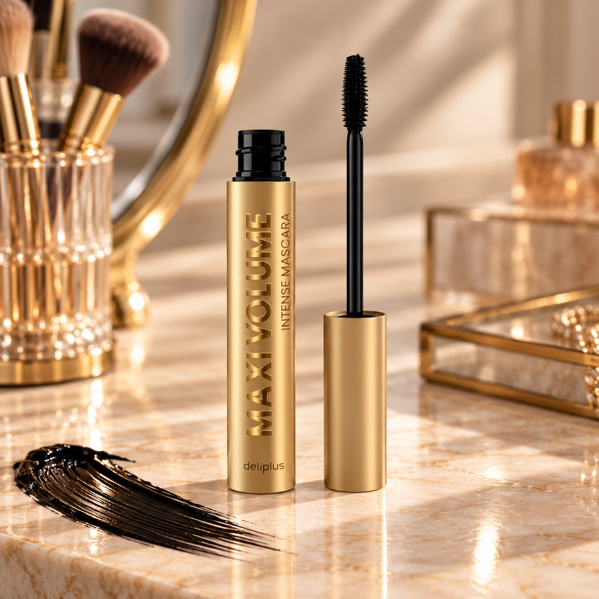 Mascara cils Maxi Volume effet volume intense Deliplus noir | 8,5 ml