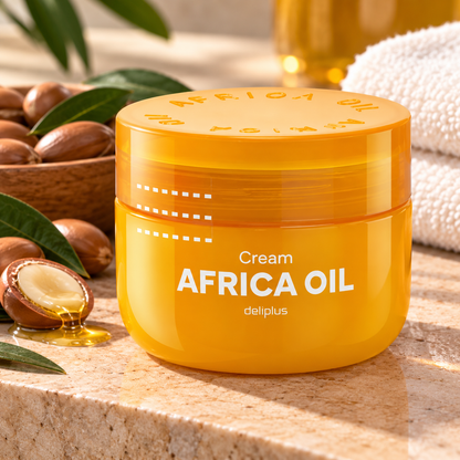 Crema corporal Africa oil Deliplus | Tarro 300 ml